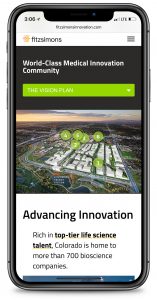 Fitzsimons Innovation Site on Mobile